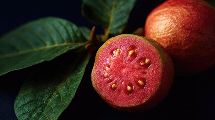 Red fruit with seeds