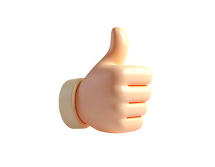 Hand Giving Thumbs Up Gesture.