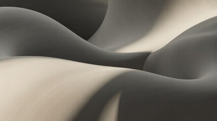 Obraz premium Ethereal abstract landscape with smooth flowing curves