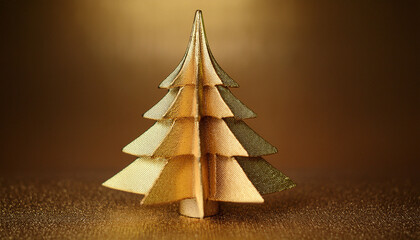Christmas Gold Tree Background