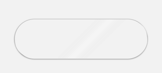 3D liquid glass disc with halo effect. Transparent glossy UI element. Round acrylic button or mirror, futuristic sphere, lens or token for digital interface, game asset, tech design.