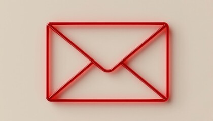 Transparent Red Envelope Design with Prism Effect in Art Style