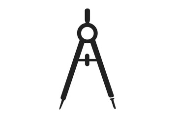 Drafting compass icon showing technical drawing and geometry
