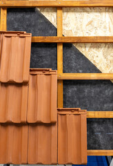 Daylight roof tiles on wood structure