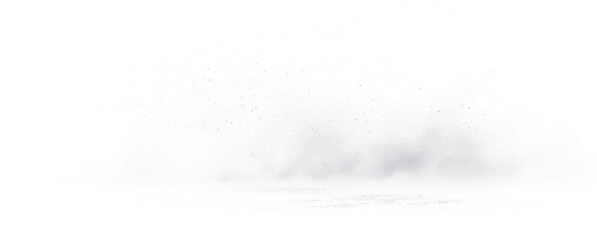 Mystical Blue Dust Landscape on Black Background