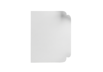 transparent paper, standing vertically, subtle realistic texture, soft natural curl, seamless brilliant white background, ample copy space, soft diffused studio lighting, shallow depth of field,