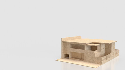 Modern Architectural House Design 3D Visualization Concept