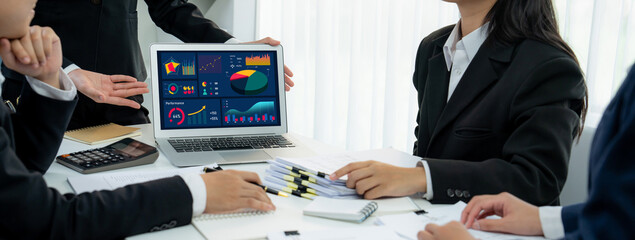 Business data dashboard provide brisk business intelligence analytic for marketing strategy planning