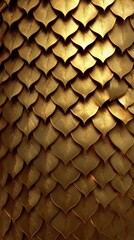 Golden Scales with Leaf Patterns for Artistic Inspiration