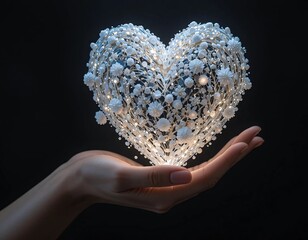 Romantic hearts background for Valentine&rsquo;s Day