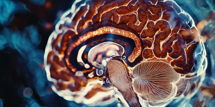 A highly detailed image of a human brain, showcasing its intricate structure and complexity. The photo emphasizes the beauty and mystery of our cognitive processes.