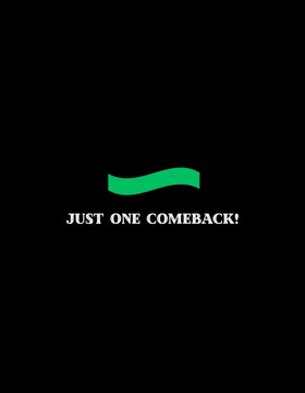 T-shirt design showing the concept of wish for someone's comeback. Abstract logo design.