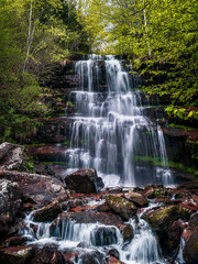 Fototapeta premium Waterfall Tupavica on old mountain (Stara planina) next to the Pirot in eastern Serbia