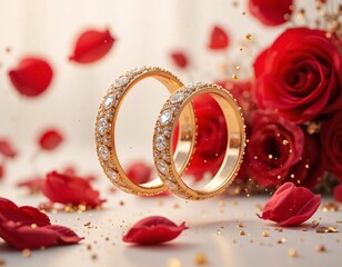 Romantic hearts background for Valentine&rsquo;s Day