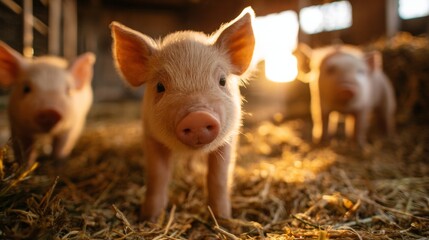 babies locked in a pen