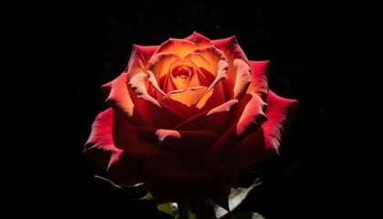 Radiant Rose Against Dark Background