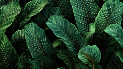 beautiful green leaves of some plants