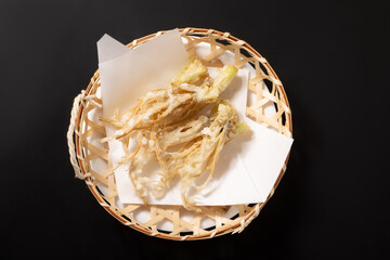 せりの根　天麩羅