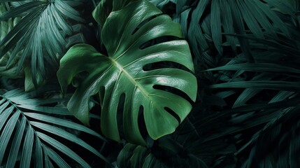 beautiful green leaves of some plants