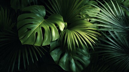 beautiful green leaves of some plants
