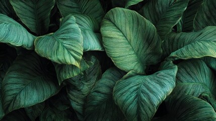 beautiful green leaves of some plants