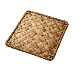 Woven Bamboo Mat Isolated