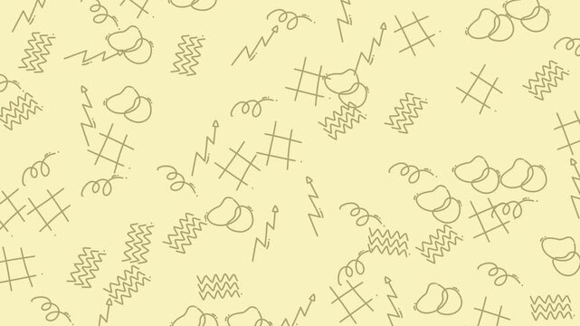 Scattered potato chips creating a unique pattern suitable for snack packaging design or food blog backgrounds. Great for foodrelated projects.