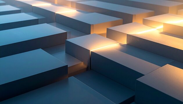 3d render of a modern building