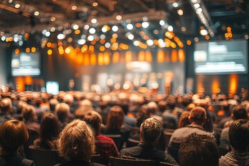 Audience at indoor event