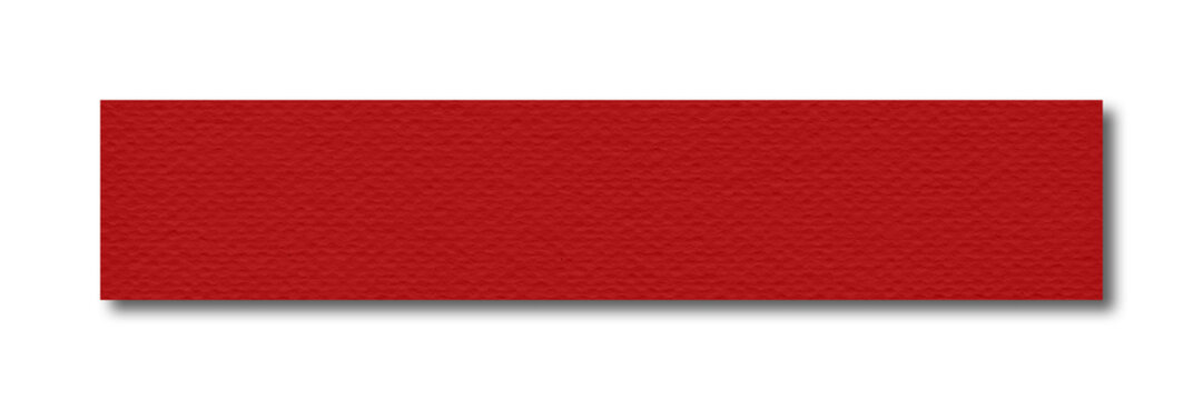 ratio 5;1. red paper texture background with shadow of rectangle isolated on transparent background.