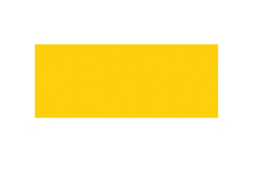 Yellow rectangle graphic shape, a horizontal solid color box with clean lines, isolated on transparent background