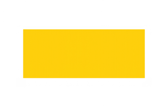 Yellow rectangle graphic shape, a horizontal solid color box with clean lines, isolated on transparent background - Powered by Adobe