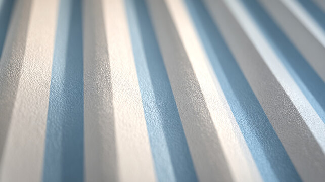 A pastel baby-blue & white stripes pattern, vertical pattern, equally distanced stripes, clean, faded
