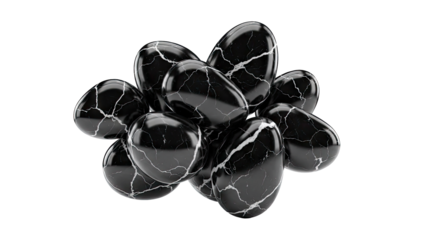 Black Marbled Easter Eggs