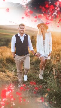 Vertical Hearts Transition 08