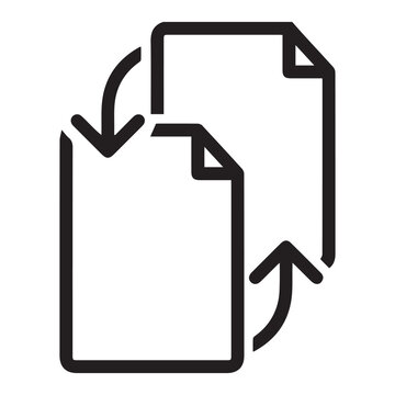 Ilustraci&oacute;n vectorial de hojas de papel blanco en blanco