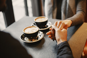 Portrait of young beautiful african couple in love