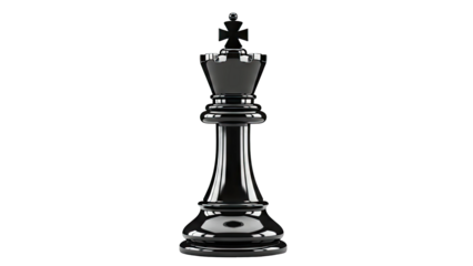 Black Chess King Piece
