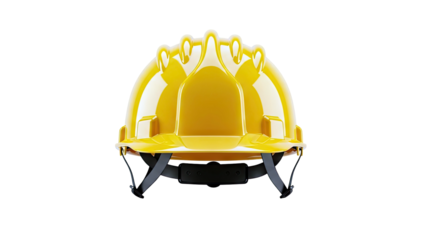 Yellow Hard Hat on White Background