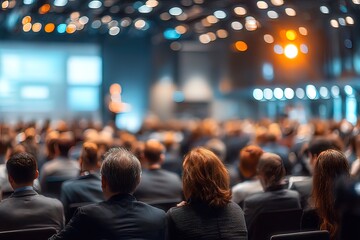 Audience at a conference hall