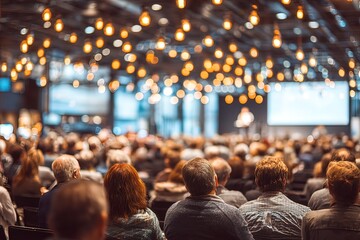 Audience in a conference hall