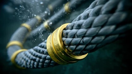 Medium shot of selfrepairing hydraulic hoses in dynamic motion highlighting their fluid resilience and flexible design in highpressure environments.