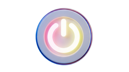 Illuminated Power Button Icon