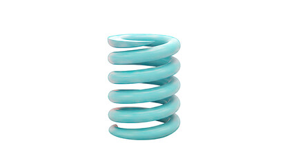 Bright Blue Coil Spring