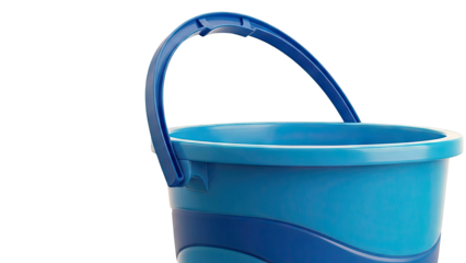 Blue Plastic Bucket with Handle