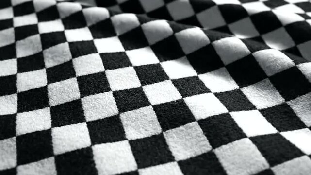Black and White Checkered Racing Flag.