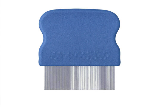 Blue nit comb for head lice removal