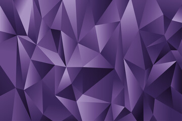 Fototapeta premium Purple Low Poly Abstract Background with Geometric Triangles Vector