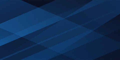 Fototapeta premium Blue black abstract background geometry shine and layer element vector for presentation design.