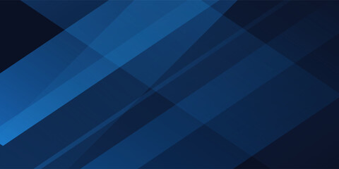 Obraz premium Blue black abstract background geometry shine and layer element vector for presentation design.